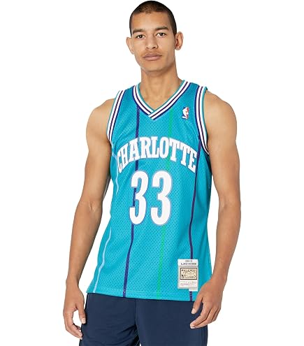 Amazon.com: Mitchell & Ness NBA Swingman Road Jersey Hornets 92